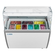 KoolMore 13 Cu. ft. Commercial Gelato Dipping Cabinet w/Protective Sneeze Guard
