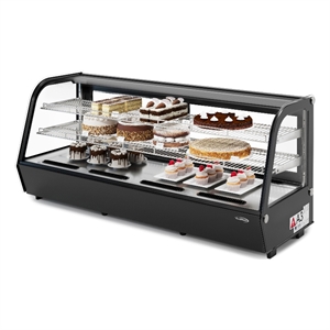 8 cu ft 60&quot Countertop Bakery Display Refrigerator in Black