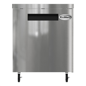 27&quot One Door Commercial Undercounter Refrigerator 5 cu ft in in Silver