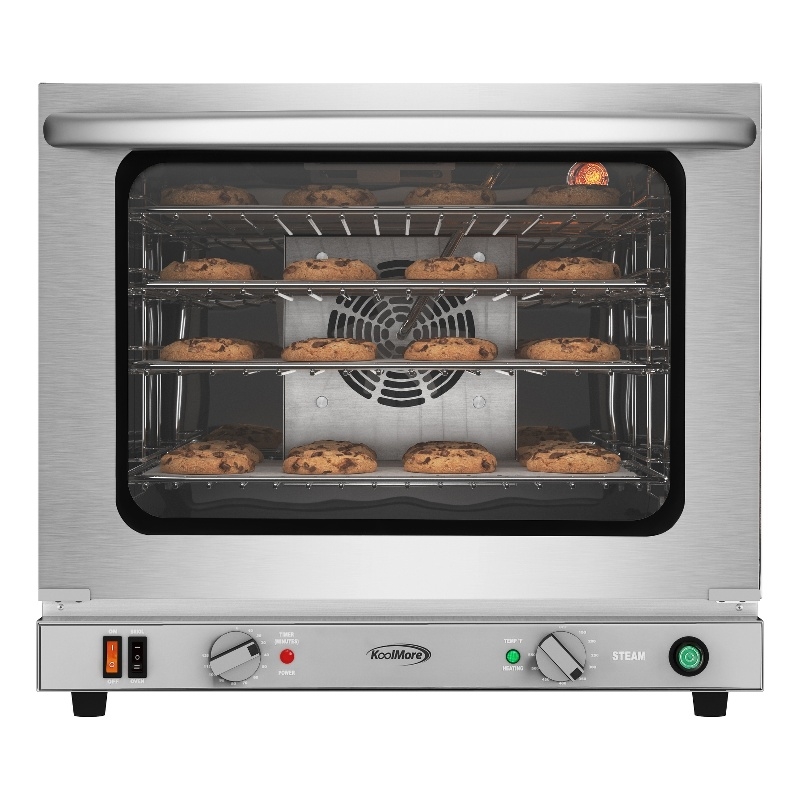 Countertop Convection Oven for Half-Size Pans with 4 Racks in Stainless-Steel