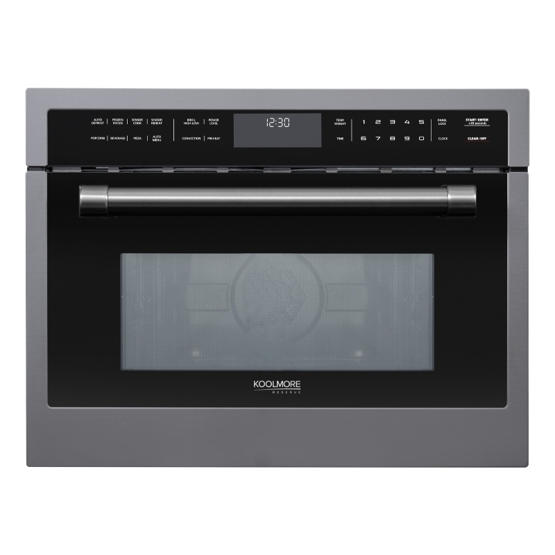 24 In. Black Stainless Steel Built-in Convection Microwave Oven