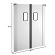 Commercial Double Aluminum Swinging Traffic Door