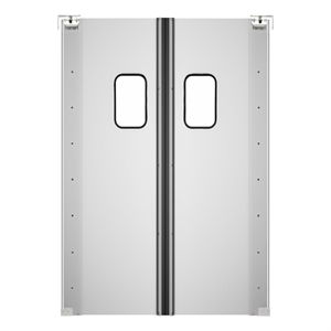 Commercial Double Aluminum Swinging Traffic Door