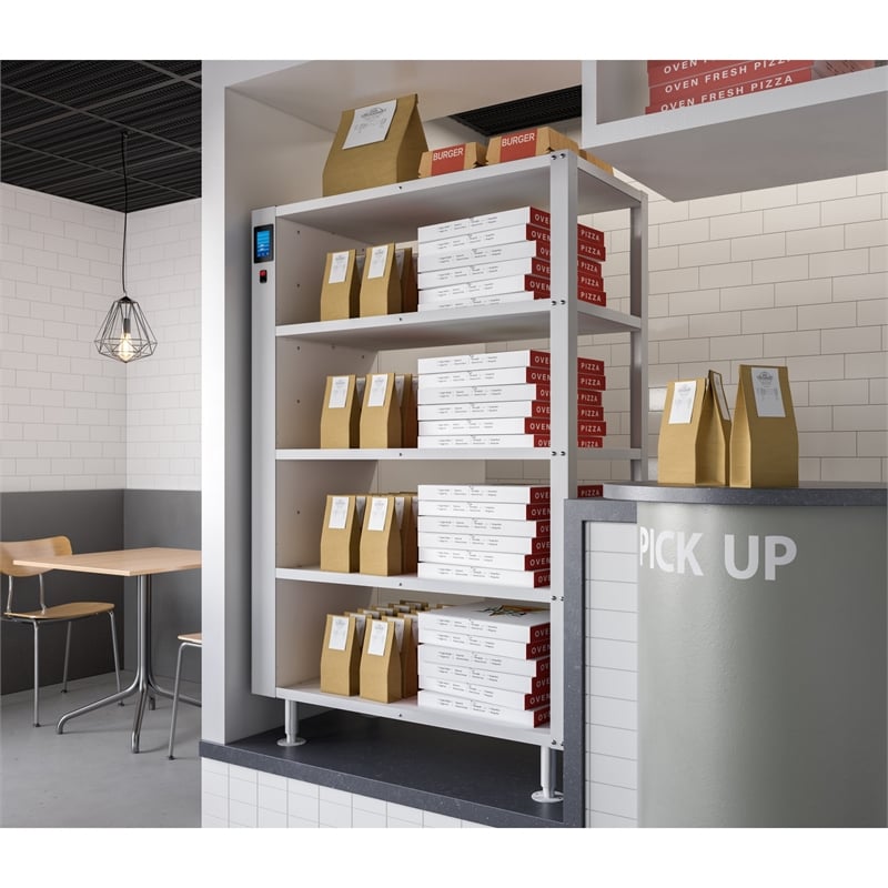 Five-Shelve Commercial Take Out Warmer Cabinet w/ Touch Screen Stainless-Steel