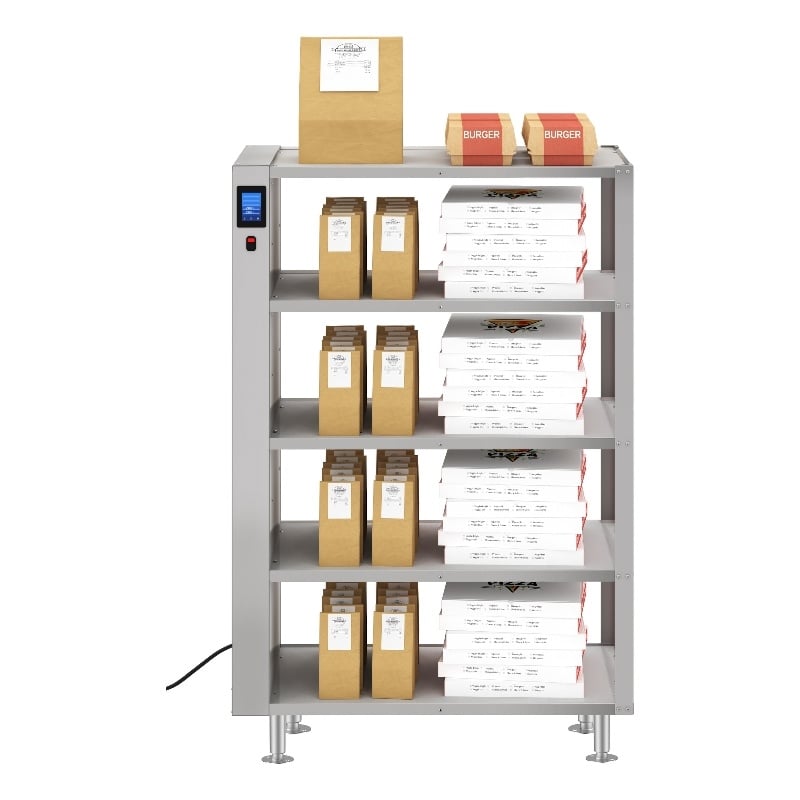 Five-Shelve Commercial Take Out Warmer Cabinet w/ Touch Screen Stainless-Steel