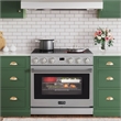 36 in. Professional Electric Range in Stainless-Steel