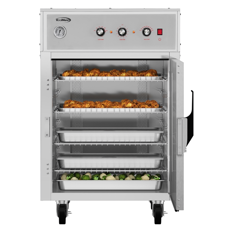 4-Pan Half-Size Commercial Cook And Hold Oven 3000W/240V in Stainless-Steel