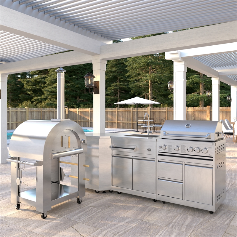 KoolMore Outdoor Kitchen Series Modular Kitchen in Stainless-Steel