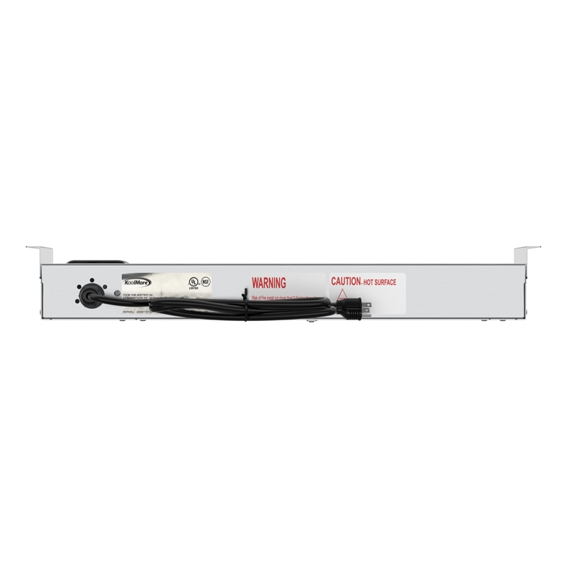 24 in High Wattage Commercial Food Strip Warmer with Toggle Controls and Cord
