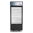 6 cu ft One Glass Door Commercial Display Merchandiser Refrigerator in Black