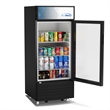 6 cu ft One Glass Door Commercial Display Merchandiser Refrigerator in Black