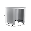 32 in. Outdoor Cabinet Kitchen for Refrigerator in Stainless-Steel