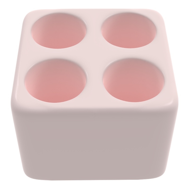 Modern Quick Dry Absorbent Diatomite Stone Bathroom Toothbrush Holder in Pink