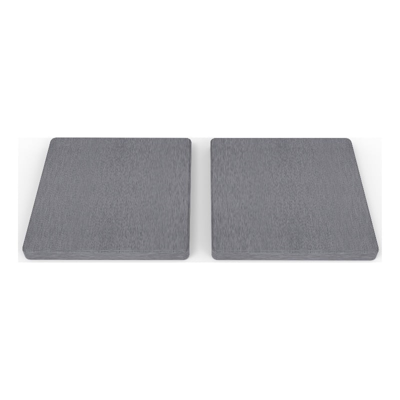 Modern Kitchen Absorbent Square Diatomite Stone Coaster in Gray (Set of 4)