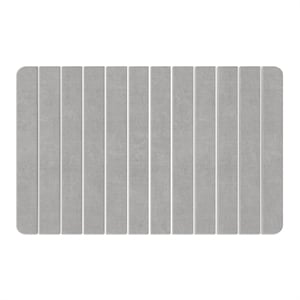 34x21&quot Modern Diatomite Stone Large Kitchen Mat in Gray