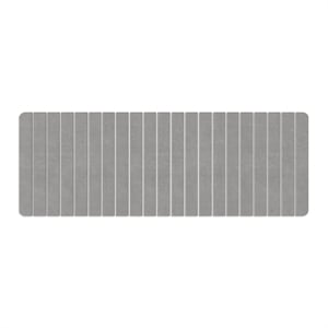 58x21&quot Modern Diatomite Stone Extra Large Kitchen Mat in Gray