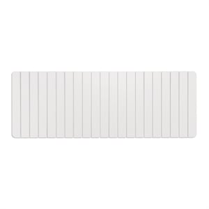 58x21&quot Modern Diatomite Stone Extra Large Kitchen Mat in Natural White