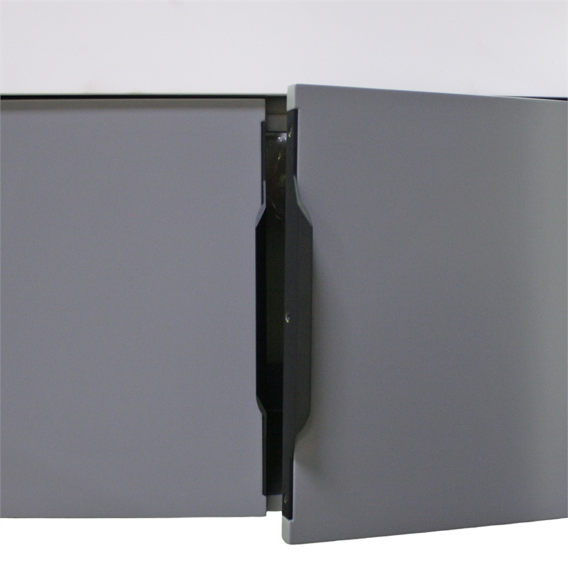 Modern Aluminum Thin Metal Black Pull Handle - Single