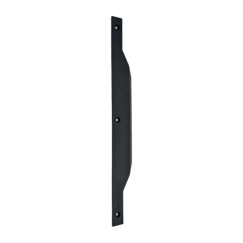 Modern Aluminum Thin Metal Black Pull Handle - Single