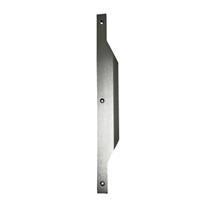 Modern Aluminum Thin Metal Brushed Pull Single Handle in Nickel