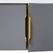 Modern Aluminum Thin Metal Gold Pull Handle - Single
