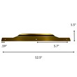 Modern Aluminum Thin Metal Gold Pull Handle - Single