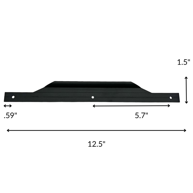 Set of 3 Modern Aluminum Thin Metal Black Pull Handles