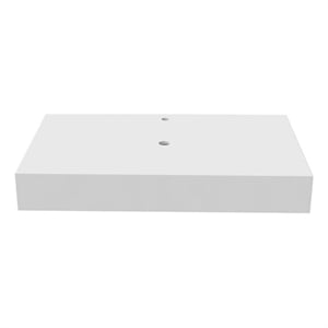 30 Inch Wide White Bathroom Solid Surface Stone Countertop For Sink