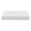 30 Inch Wide White Bathroom Solid Surface Stone Countertop For Sink
