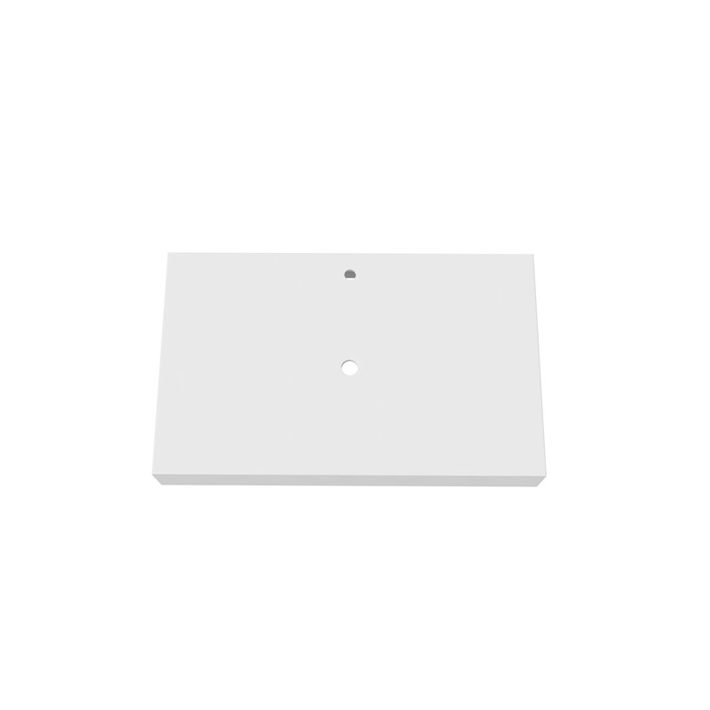 36 Inch Wide White Bathroom Solid Surface Stone Countertop For Sink