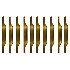 Set of 10 Modern Aluminum Thin Metal Gold Pull Handles