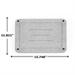Morden Bathrooms and Kitchens Premium LuxeStone Culinary Dish Drying Board -Gray