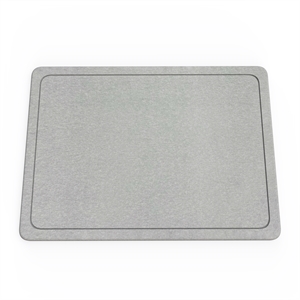 LuxeStone Water-Absorbing Dish Drying Gray Mat for Kitchen
