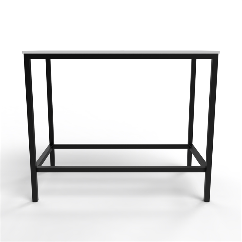 Morden Luminous Black Stainless Steel Metal Vanity Set with Silver Glass Sink