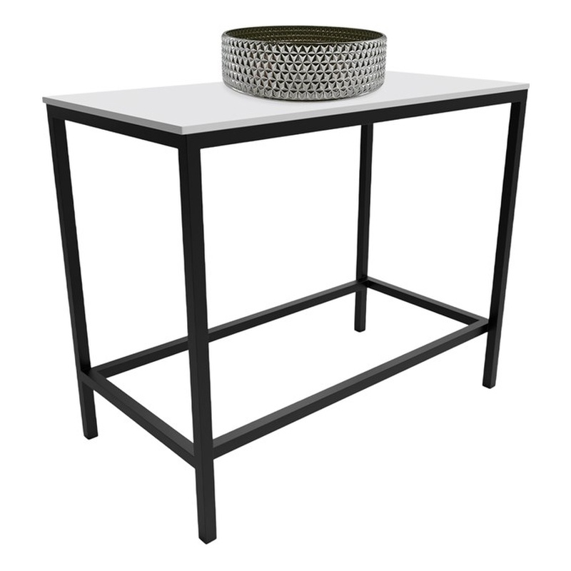 Morden Luminous Black Stainless Steel Metal Vanity Set with Silver Glass Sink