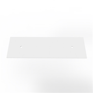 60&quot Morden Solid Surface Minimalist Thin Vanity Countertop - White