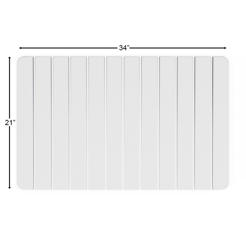 Diatomite Stone Water Absorbing White Under Sink Mat - Protection for Cabinets