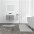 Diatomite Quick-Dry Water Absorbing Bath Mat Sets - X-Large + Large Gray Mats
