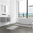 Diatomite Quick-Dry Water Absorbing Bath Mat Sets - X-Large + Large Gray Mats