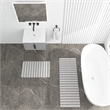 Diatomite Quick-Dry Water Absorbing Bath Mat Sets - X-Large + Large Gray Mats