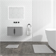 Diatomite Stone Quick-Dry Water Absorbing Bath Mat Sets - Large+Small Gray Mats