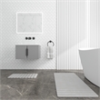 Diatomite Stone Quick-Dry Water Absorbing Bath Mat Sets-X-Large+Medium Gray Mats