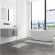 Diatomite Stone Quick-Dry Water Absorbing Bath Mat Sets-X-Large+Medium Gray Mats