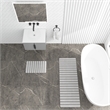 Diatomite Stone Quick-Dry Water Absorbing Bath Mat Sets-X-Large+Medium Gray Mats