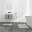 Diatomite Stone Quick-Dry Water Absorbing Bath Mat Sets-Large + Medium Gray Mats