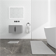 Diatomite Stone Quick-Dry Water Absorbing Bath Mat Sets-X-Large+Small Gray Mats