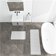 Diatomite Quick-Dry Water Absorbing Bath Mat Sets - X-Large + Large White Mats