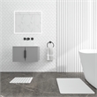 Diatomite Stone Quick-Dry Water Absorbing Bath Mat Sets-Large + Small White Mats