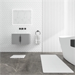 Diatomite Stone Quick-Dry Water Absorbing Bath Mat Sets-XLarge+Small White Mats
