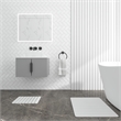 Diatomite Quick-Dry Water Absorbing Bath Mat Sets-Large+Small Natural White Mats